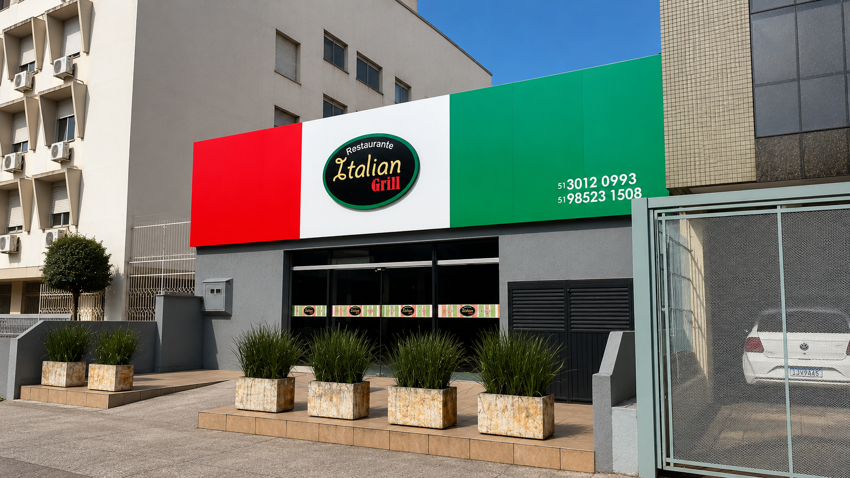 Fachada do Restaurante Italian Grill em Porto Alegre